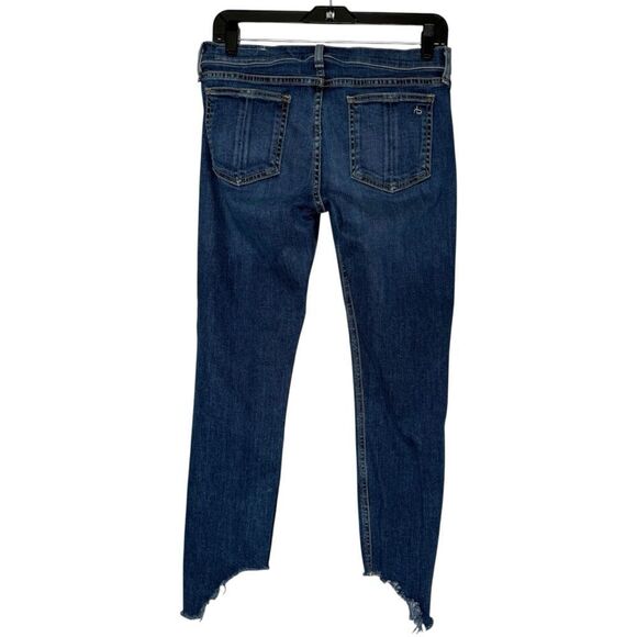 |EUC| RAG & BONE Denim Cropped Asymmetrical Hem Jeans - Picture 5 of 9